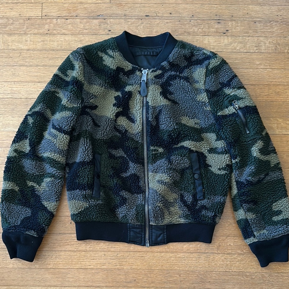 Alpha Industries Camouflage Sherpa Bomber Jacket